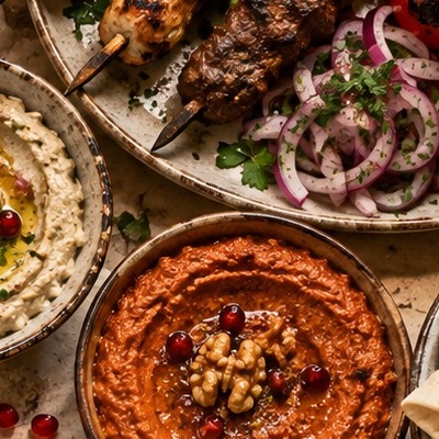 Assiette Kebab — Le Comptoir Syrien